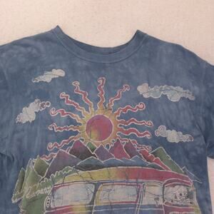 The Mountain Crew Neck Short Sleeve Graphic T Shirt Mens Size Medium M Tie Dye
